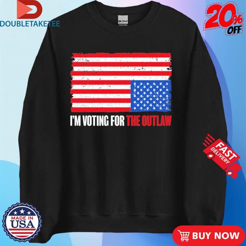 Official The Bongino Show I’m Voting For The Outlaw USA Flag Shirts