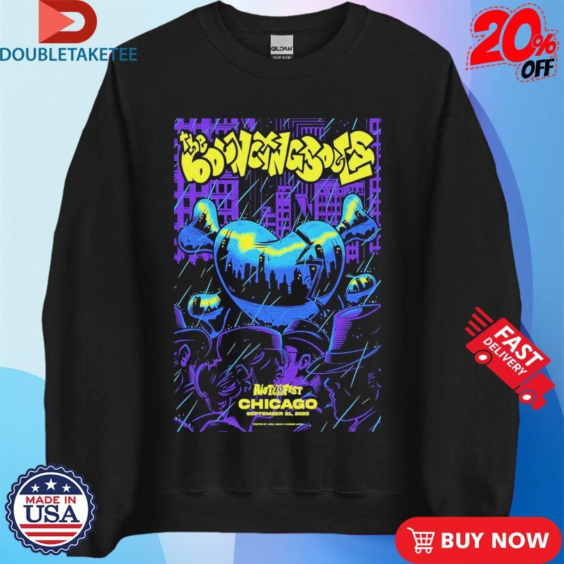 Official The Bouncing Souls Tour Chicago, IL 2025 Riot 20 Fest Shirts