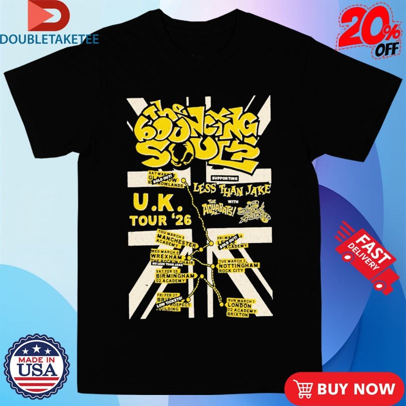 Official The Bouncing Souls Tour UK 2026 Shirts