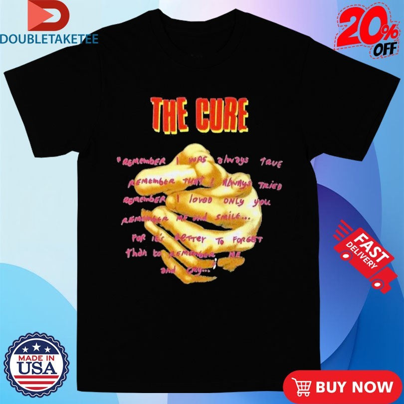 Official The Cure Praying Hands Treasure Lyrics Shirts