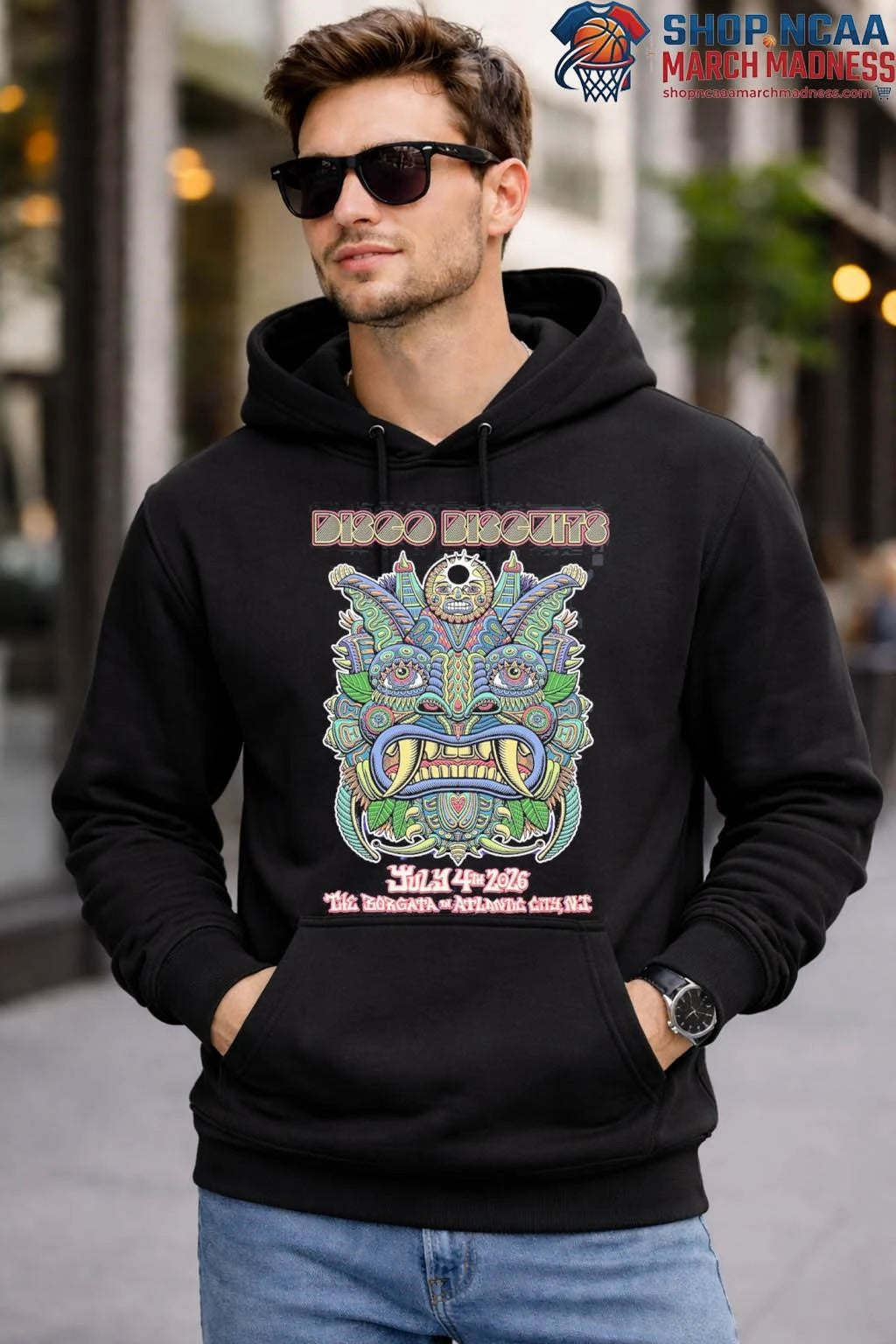 Official The Disco Biscuits Atlantic City New Jersey 2026 Venue At The Borgata On July 4 2026 T-Shirt