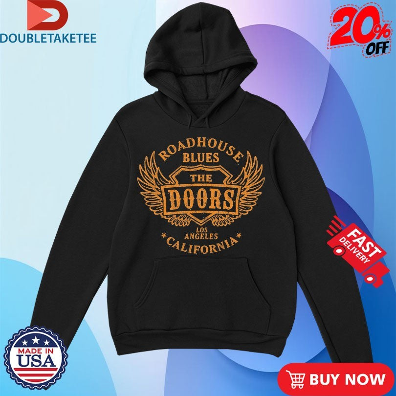Official The Doors Roadhouse Blues Los Angeles California Wings Shirts