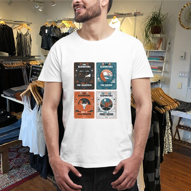 Official The Elovaters The Warfield The Sound Nile Theater Fonda 2024 Tour Shirts