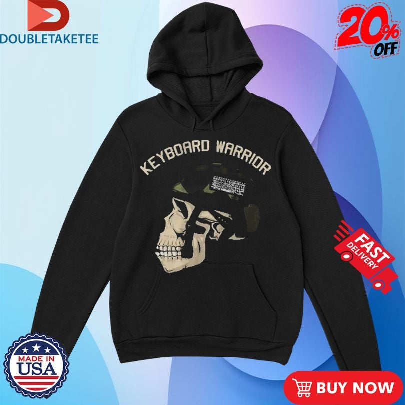 Official The Fat Electrician Keyboard Warrior Skull Shirts