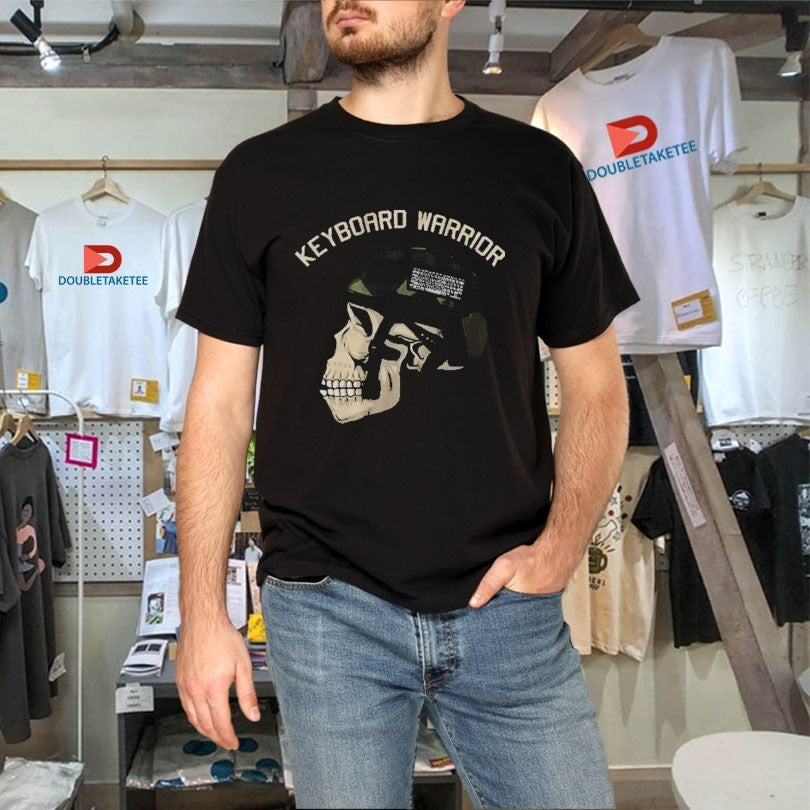Official The Fat Electrician Keyboard Warrior Skull Shirts