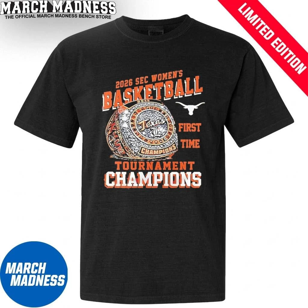 Official The First Time Texas Longhorns SEC Women’s basketball Tournament Champions shirt
