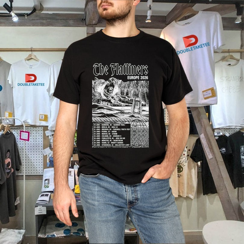 Official The Flatliners Europe 2026 Tour Dates Shirts