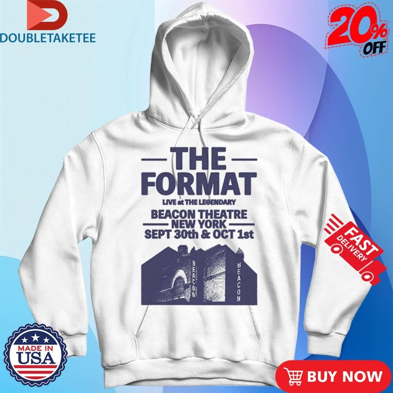 Official The Format Beacon Theatre New York Sept 30th Oct 1st Shirts
