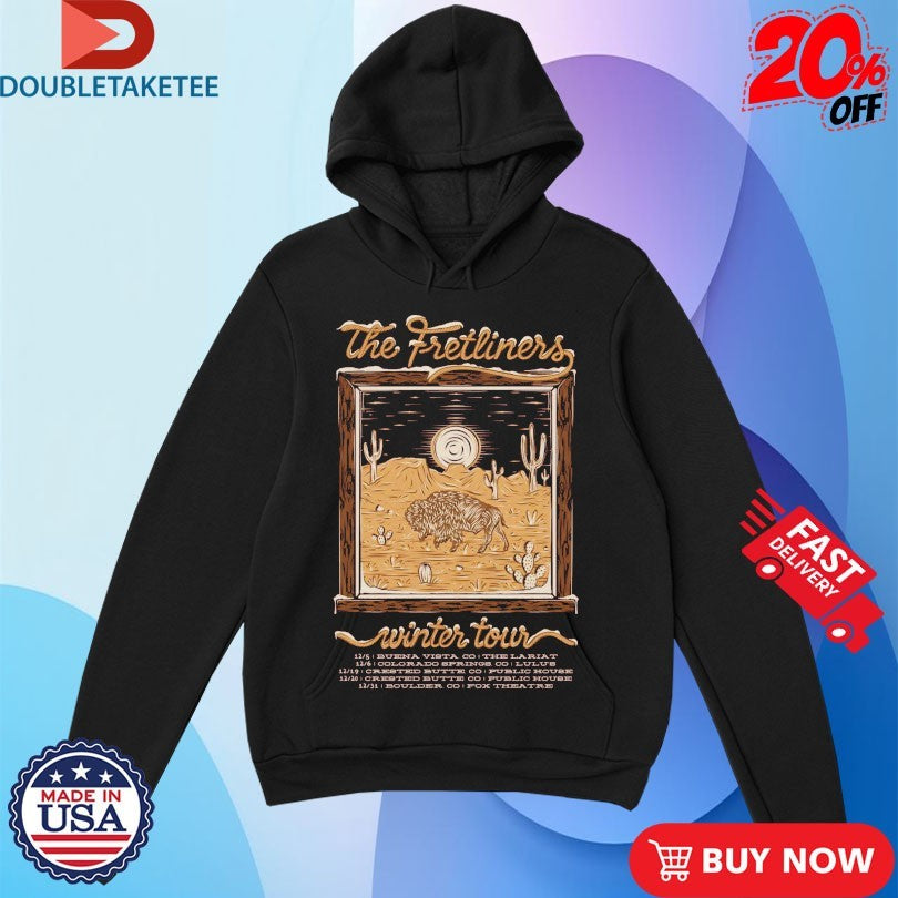 Official The Fretliners Winter Tour 2025 Buffalo Bison Desert Shirts
