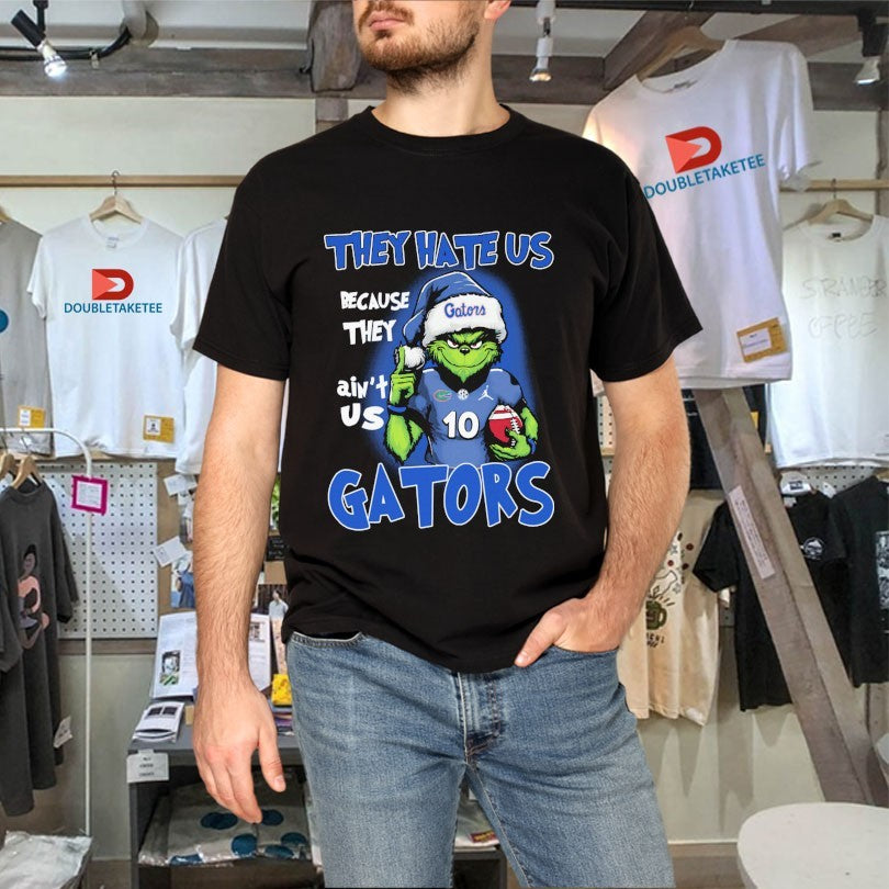 Official The Grinch Florida Gators They Hate Us Because They Ain’t Us SEC Holiday Christmas Shirts