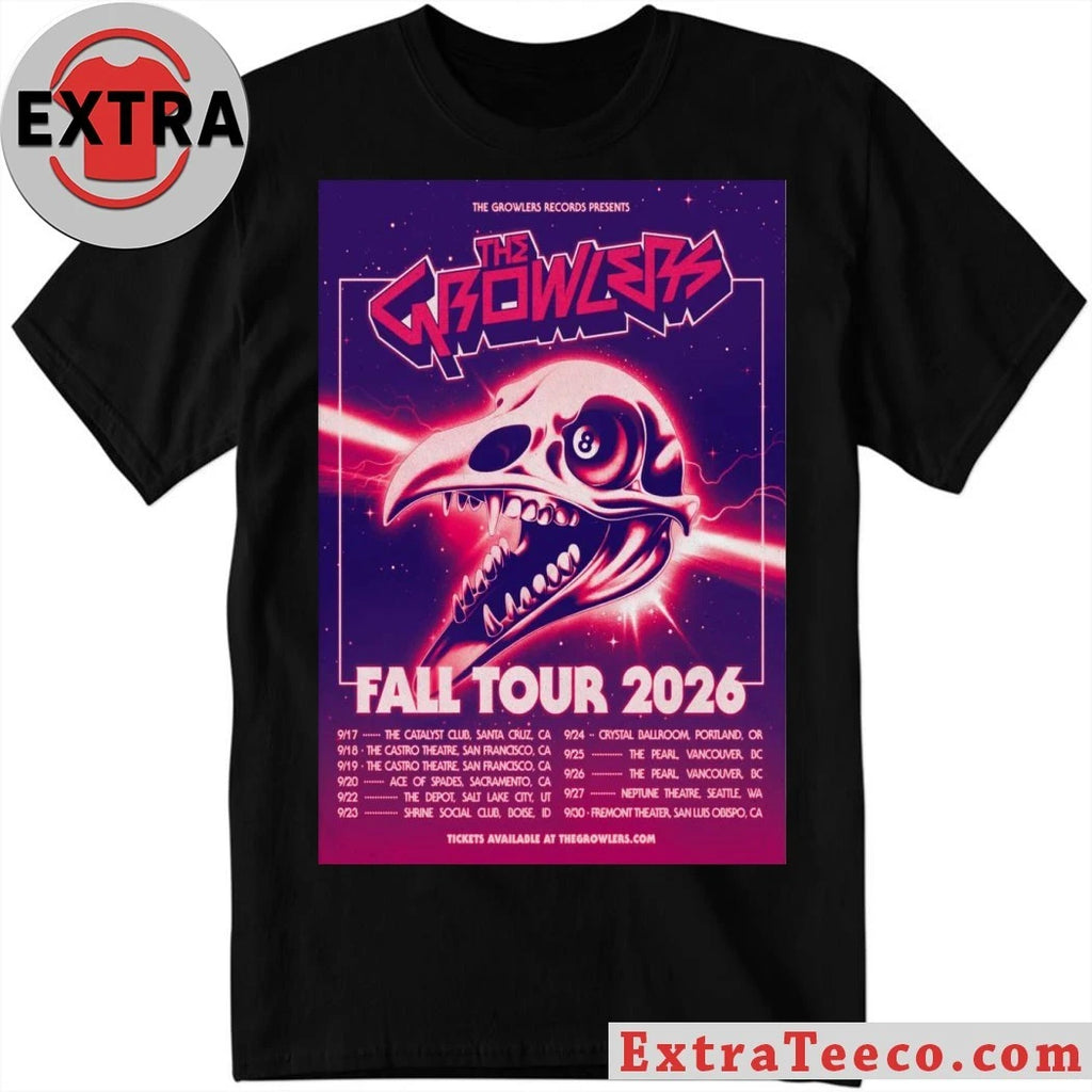 Official The Growlers Fall Tour Dates 2026 Poster Shirt