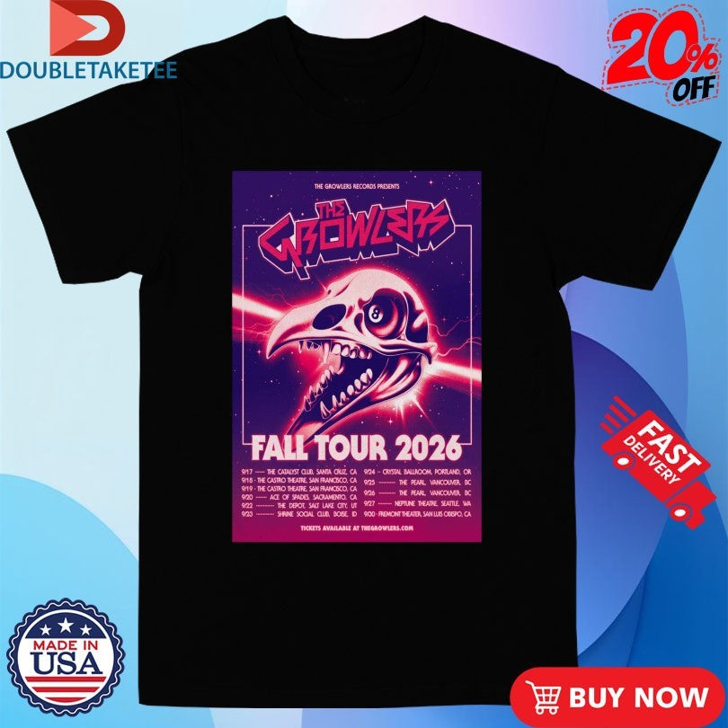 Official The Growlers Fall Tour Dates 2026 Shirts