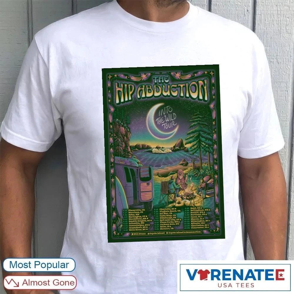 Official The Hip Abduction Into The Wild Tour 2026 Poster T-Shirt