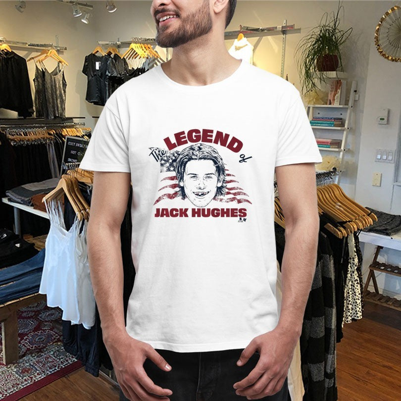 Official The Legend Of Jack Hughes USA Hockey Team Shirts