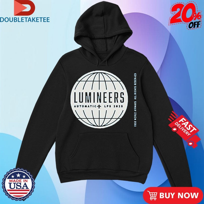 Official The Lumineers Automatic Tour 2025 LP5 Globe Shirts