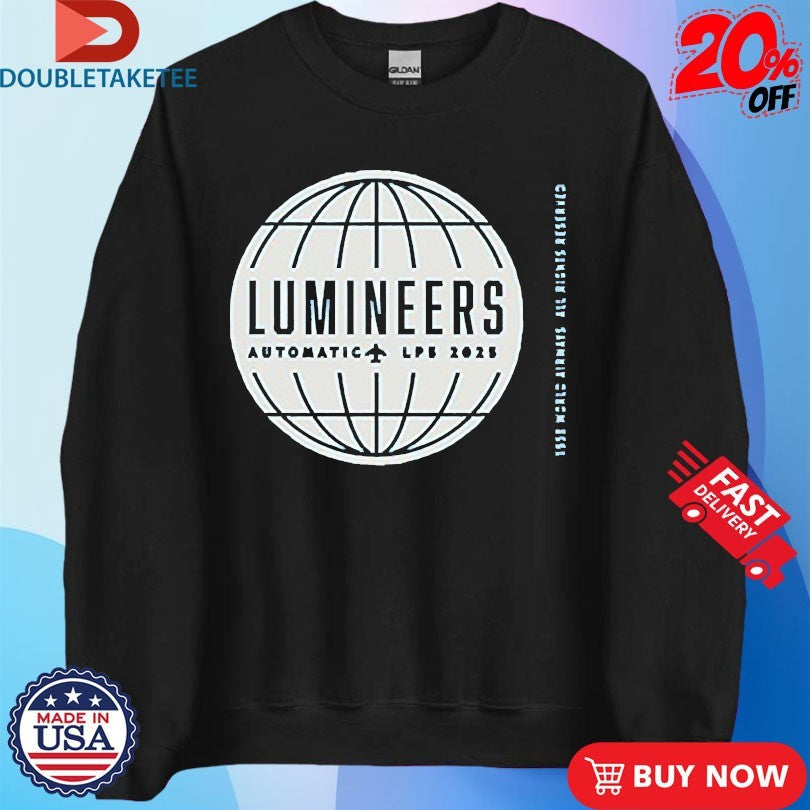 Official The Lumineers Automatic Tour 2025 LP5 Globe Shirts