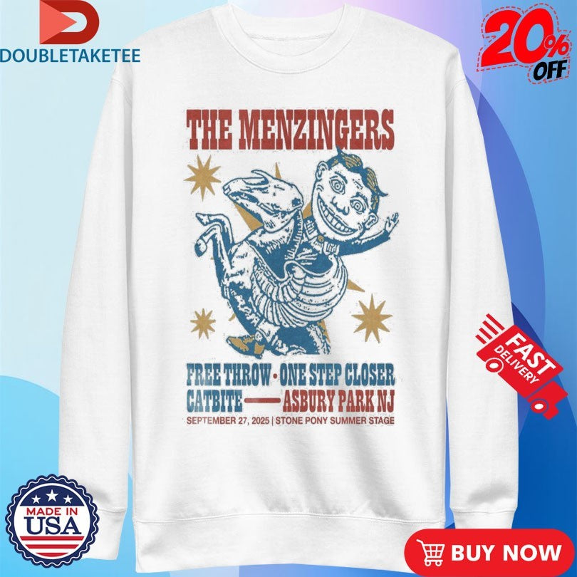 Official The Menzingers Asbury Park, NJ September 27th 2025 Shirts