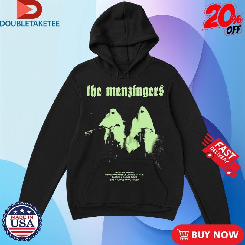 Official The Menzingers I’ve Come To Find We’re Two Wheels In Time There’s A Ghost Rider Baby You’re An Outsider Shirts
