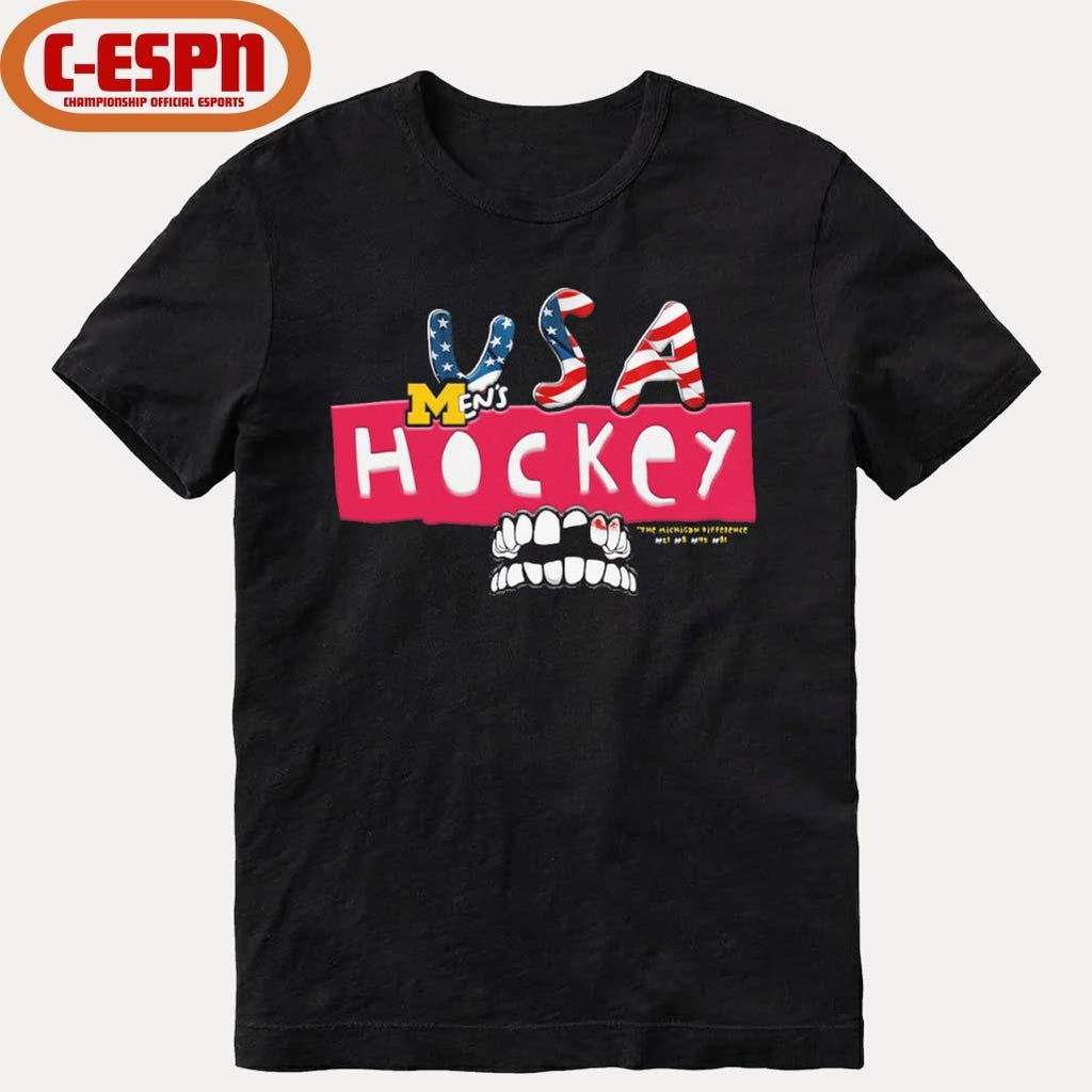 Official The Michigan Difference USA Hockey Shirt