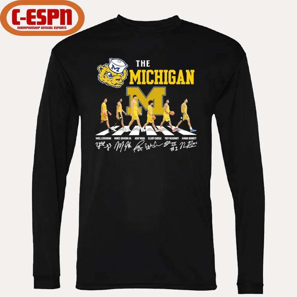 Official The Michigan Men’s Basketball Abbey Road Shirt