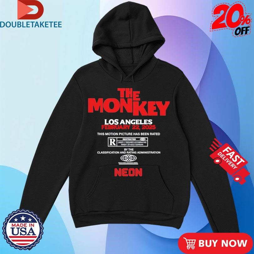 Official The Monkey Los Angeles February 22 2025 Event Neon Shirts