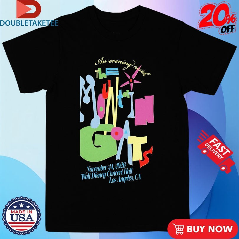 Official The Mountain Goats 11 24 2026 Los Angeles CA Shirts