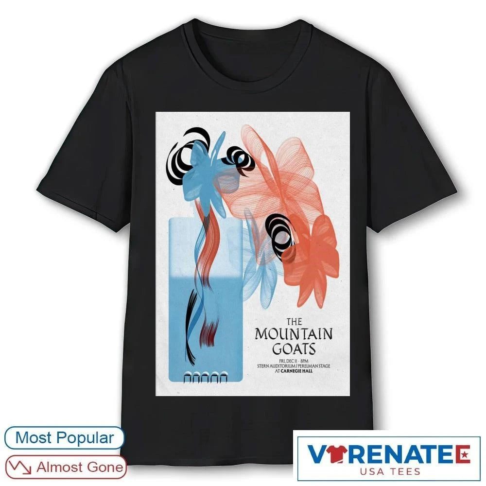 Official The Mountain Goats December 11 2026 New York NY Carnegie Hall Poster T-Shirt