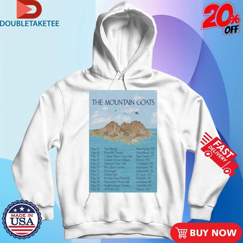 Official The Mountain Goats Tour May 2026 Shirts
