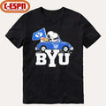 Official The Peanuts Driving Car X BYU Cougars Shirt