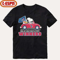 Official The Peanuts Driving Car X Houston Texans 2026 AFC Wild Card Winners Shirt