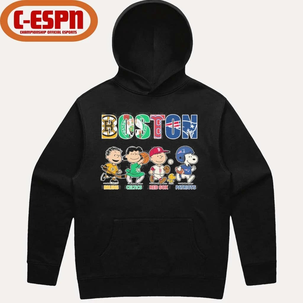 Official The Peanuts X Boston Sports Teams Shirt