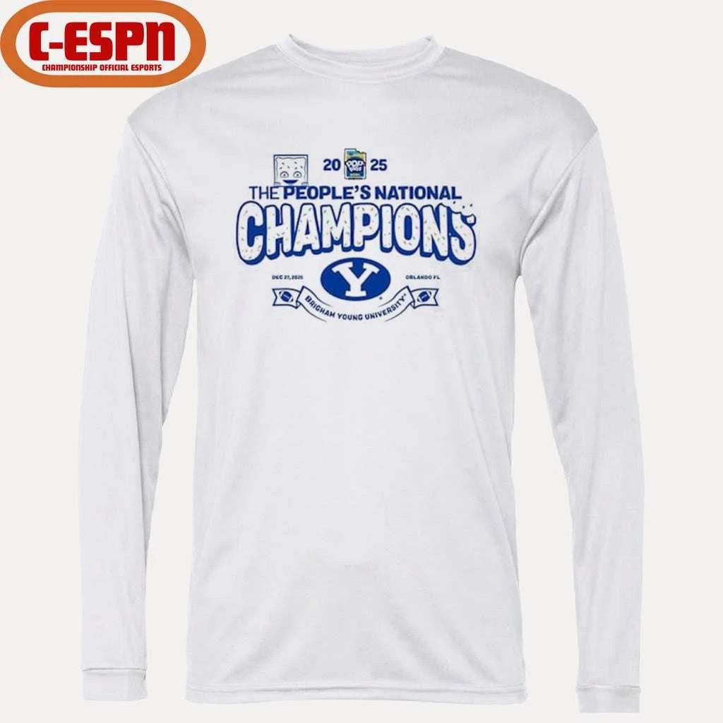 Official The People’s National BYU Cougars 2025 PopTart Bowl Football Champions Shirt