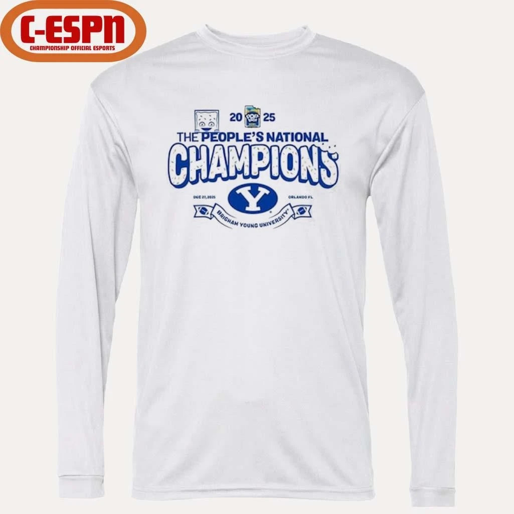 Official The People’s National BYU Cougars 2025 PopTart Bowl Football Champions Shirt
