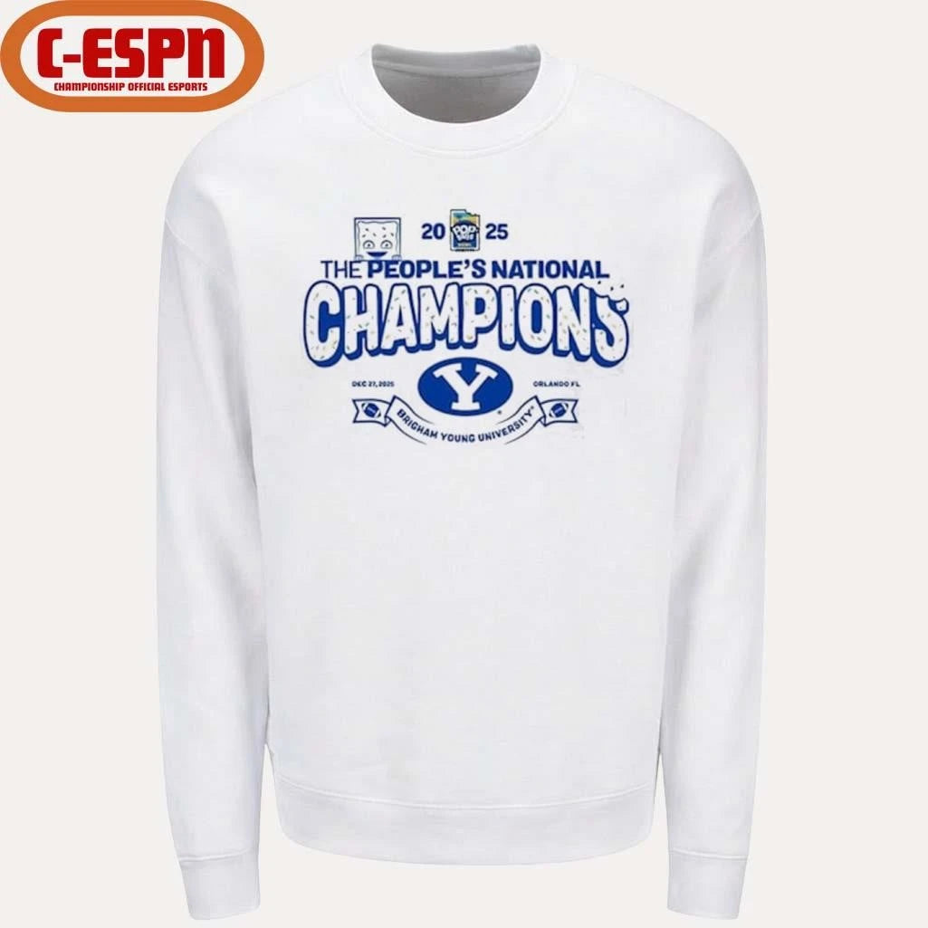 Official The People’s National BYU Cougars 2025 PopTart Bowl Football Champions Shirt