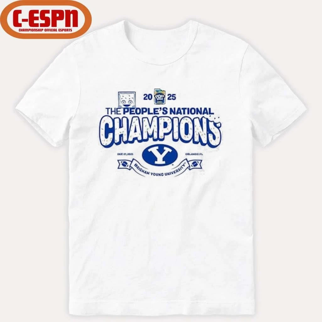 Official The People’s National BYU Cougars 2025 PopTart Bowl Football Champions Shirt