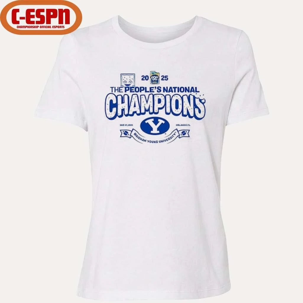 Official The People’s National BYU Cougars 2025 PopTart Bowl Football Champions Shirt