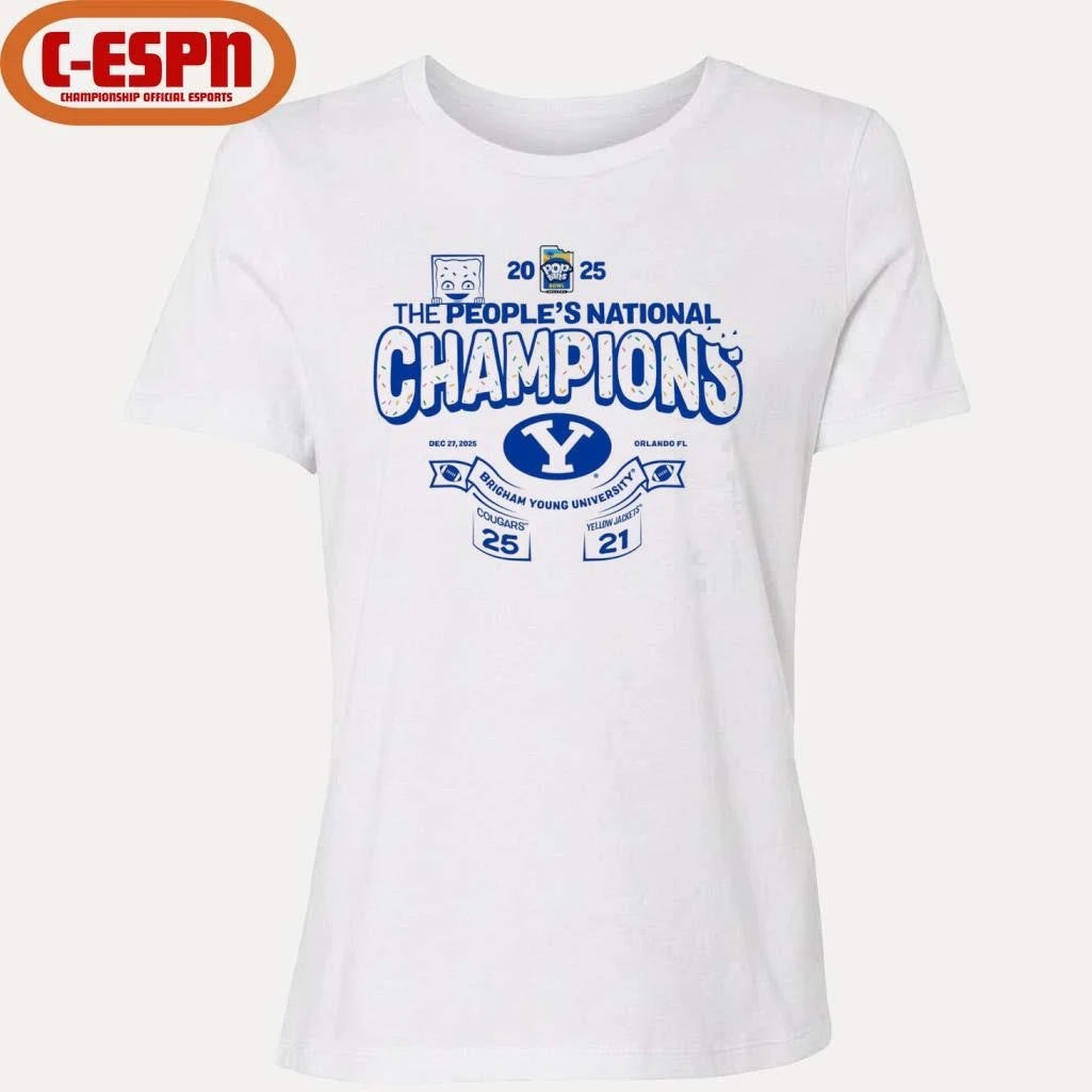 Official The People’s National Champions Pop-tarts Bowl BYU Cougars Score Shirt