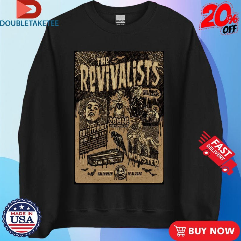 Official The Revivalists Avondale Brewing Company In Birmingham AL October 31 2025 Halloween Shirts