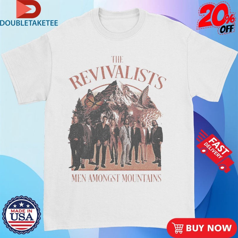Official The Revivalists Men Amongst Mountains Portrait Shirts
