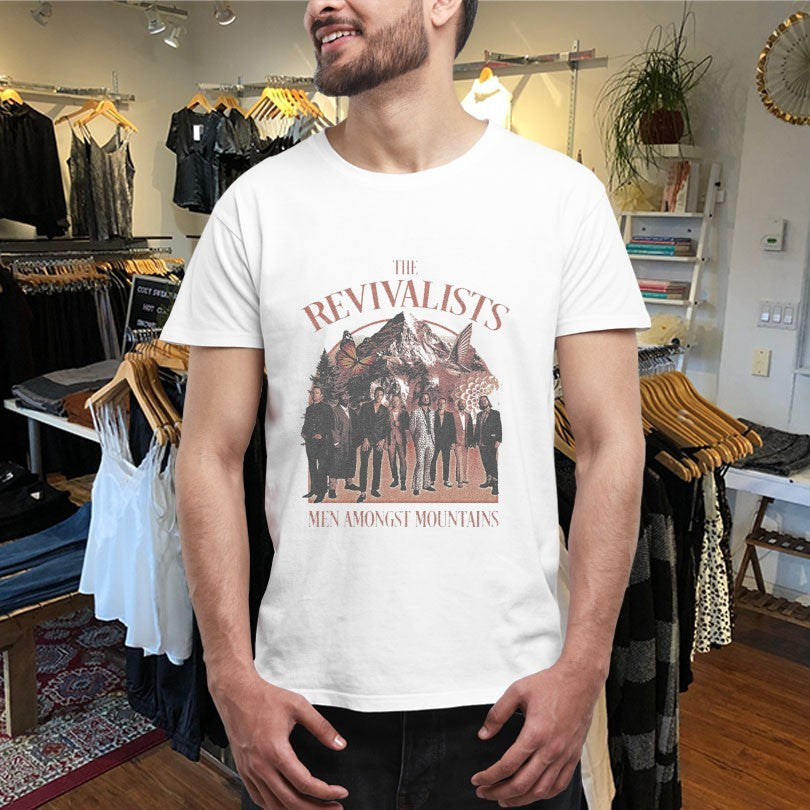 Official The Revivalists Men Amongst Mountains Portrait Shirts
