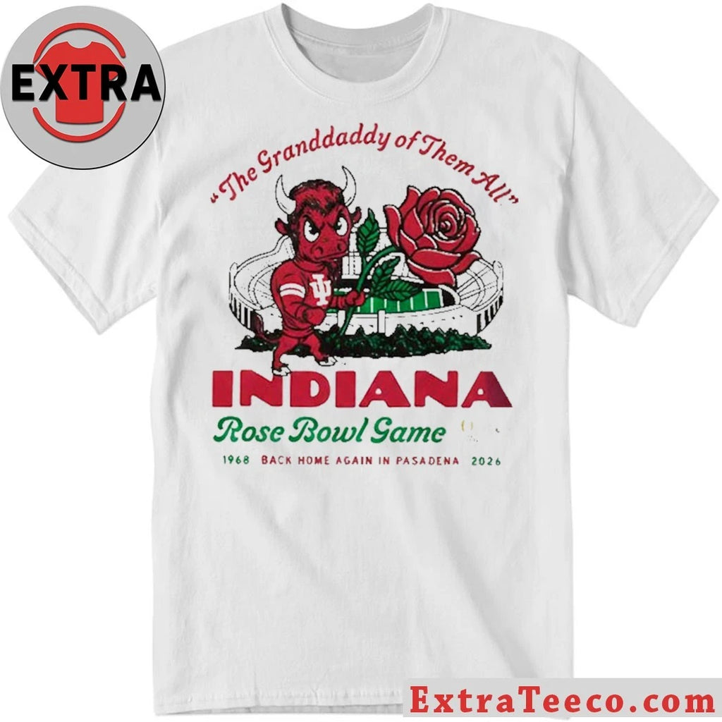 Official The Rose Bowl commemorates the Indiana University Hoosiers football team, alluding to their 1968 game and their anticipated return in 2026 Shirt