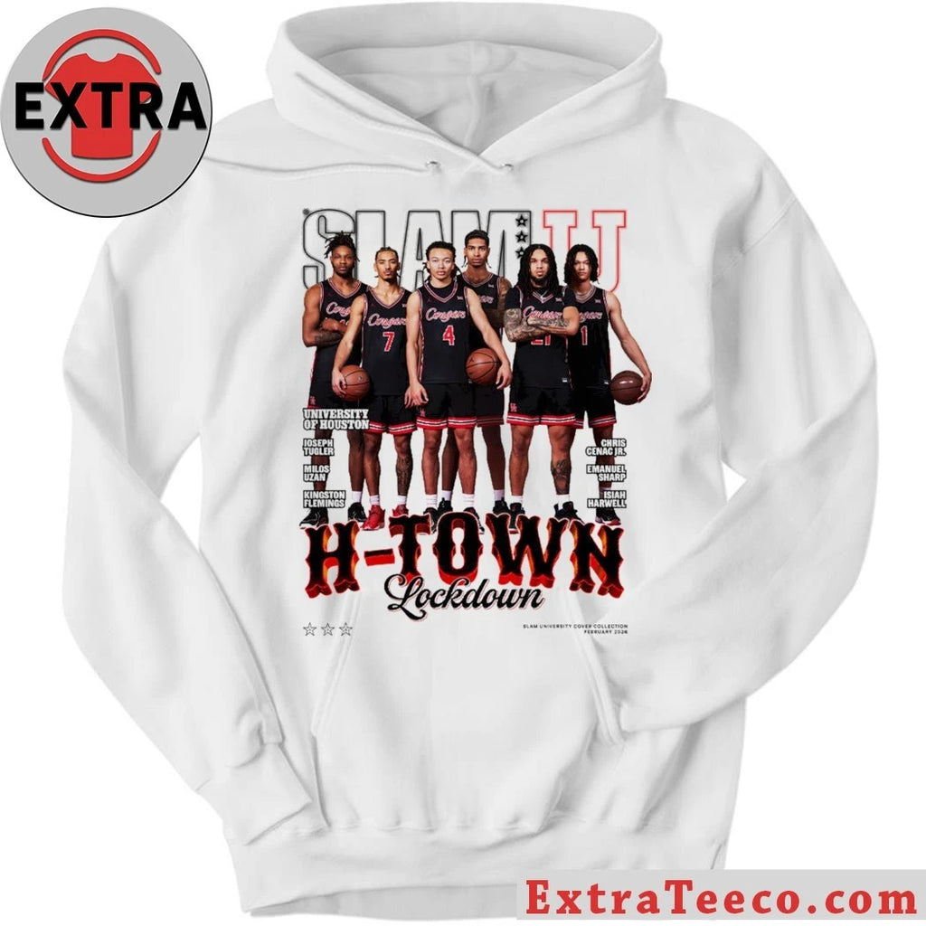 Official The SLAM University Houston Cover Tee Collection commemorates the University of Houston Cougars men’s basketball team Shirt