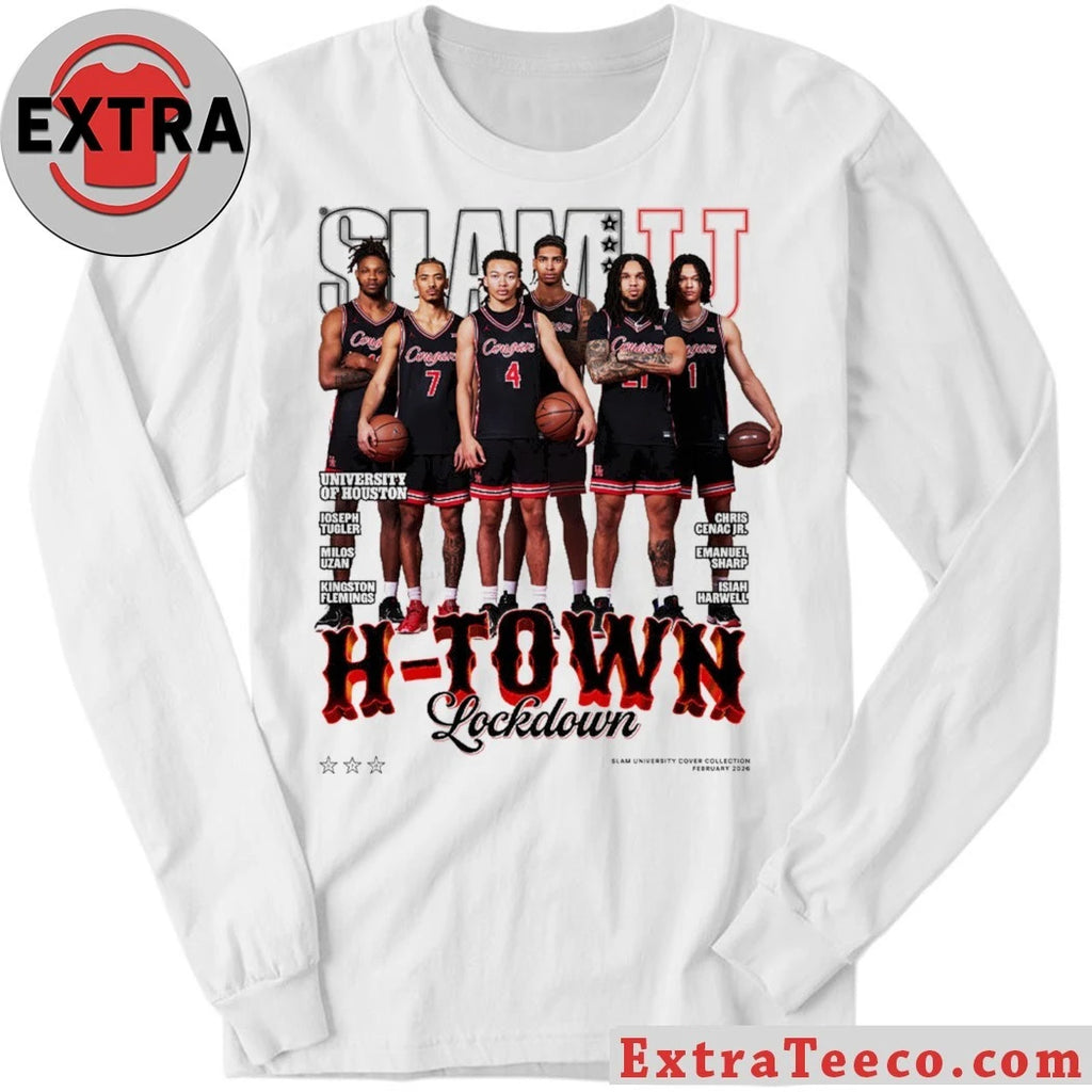 Official The SLAM University Houston Cover Tee Collection commemorates the University of Houston Cougars men’s basketball team Shirt