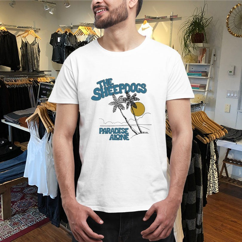 Official The Sheepdogs Paradise Alone Beach Shirts