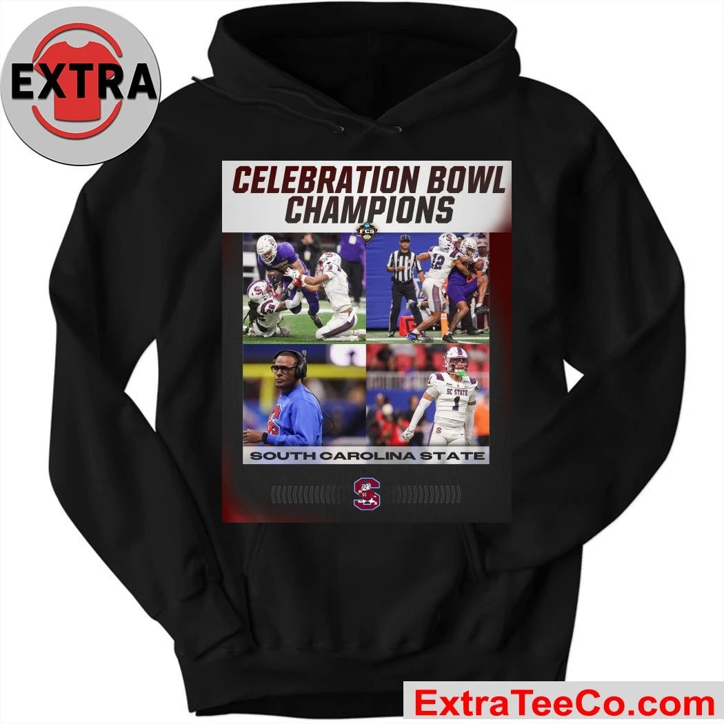 Official The South Carolina State Bulldogs won the 2025 Celebration Bowl with a score of 40-38 against the Prairie View A&amp;M Panthers Shirt