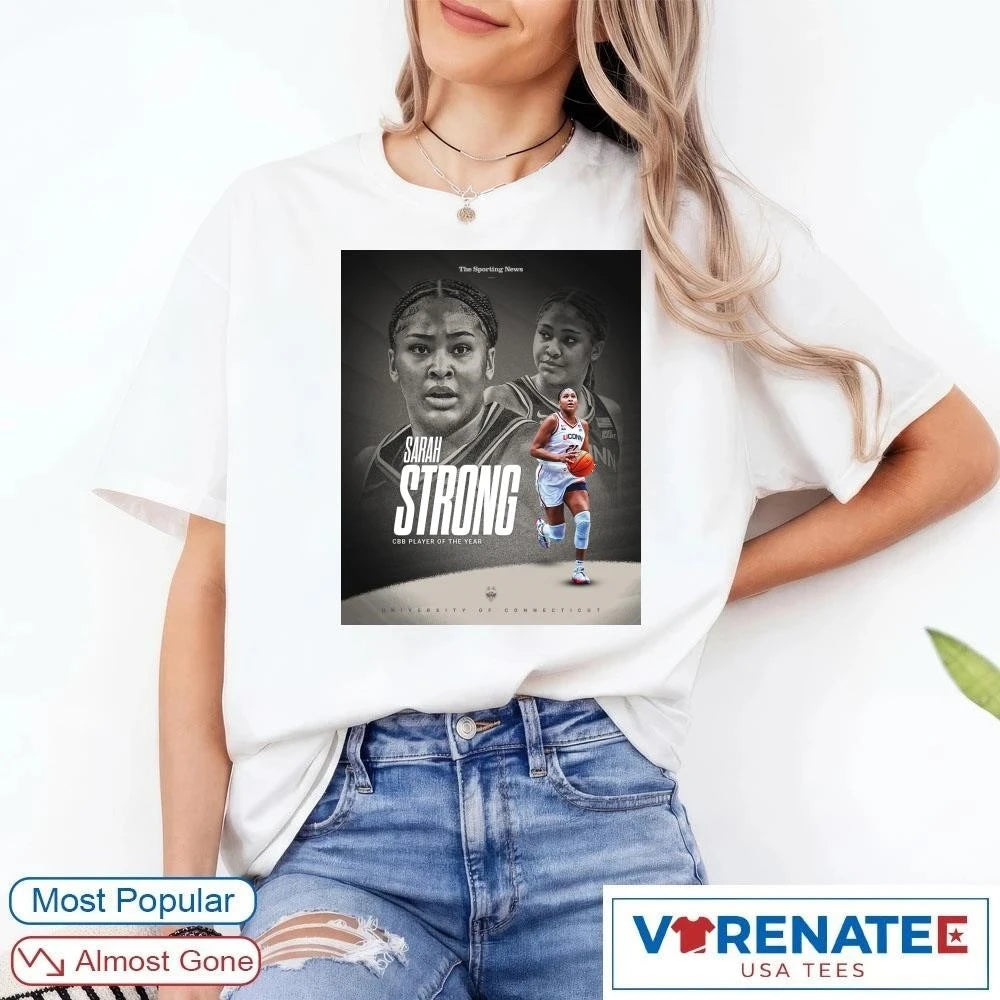 Official The Sporting News Sarah Strong CBB Player Of The Year 2026 Poster T-Shirt