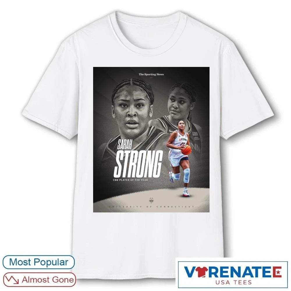 Official The Sporting News Sarah Strong CBB Player Of The Year 2026 Poster T-Shirt