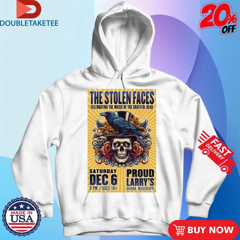 Official The Stolen Faces Event Oxford MS Dec 6 2025 Tour Skull Crowd Shirts