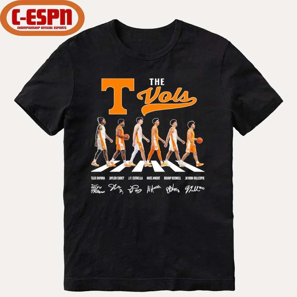 Official The Tennessee Vols Men’s Basketball Abbey Road Shirt