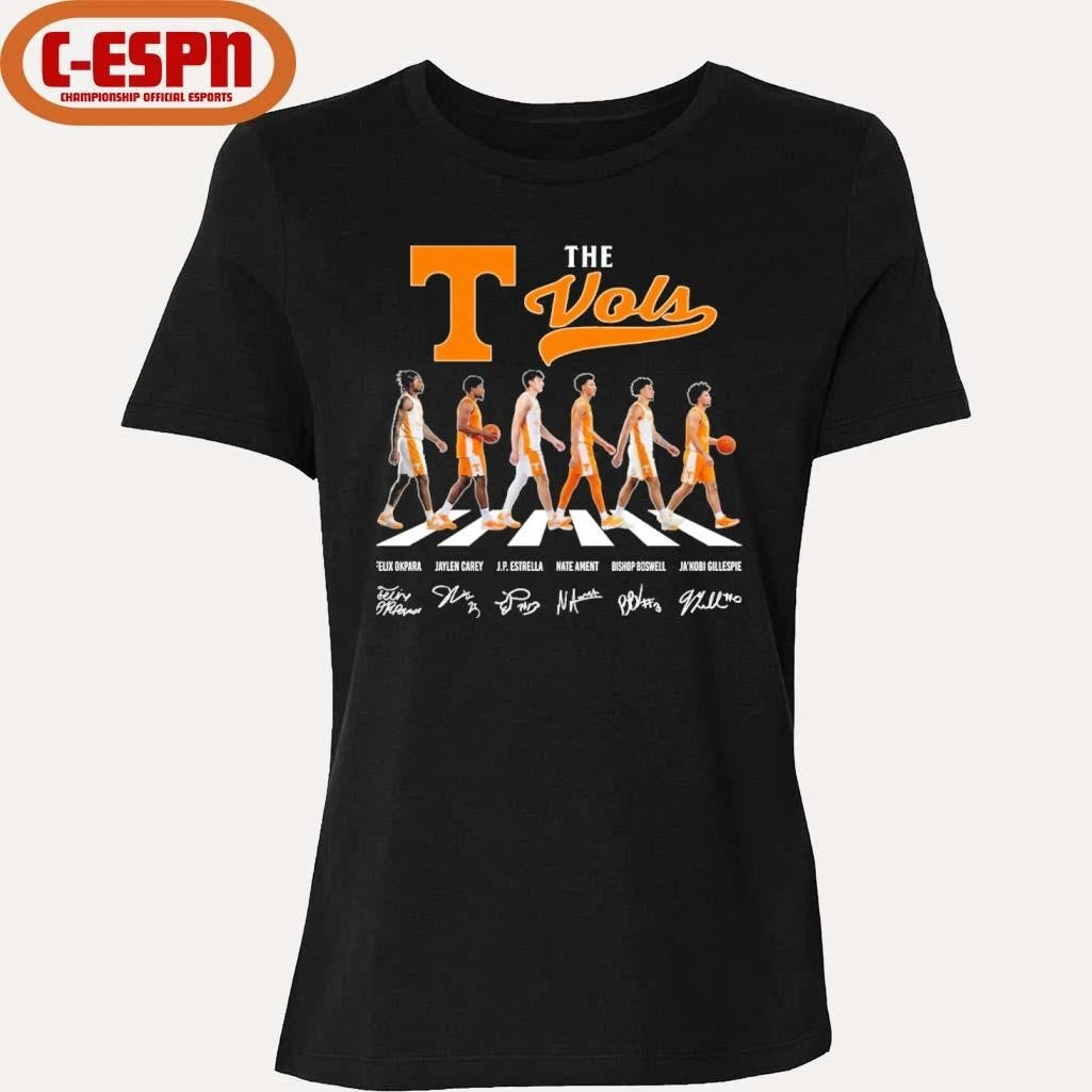 Official The Tennessee Vols Men’s Basketball Abbey Road Shirt